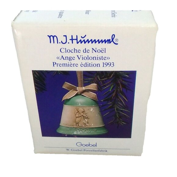 Goebel MJ Hummel First Edition 1993 Christmas Bell Celestial Musician - Picture 10 of 12